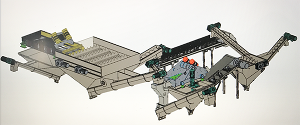 General layout of hydraulic separation